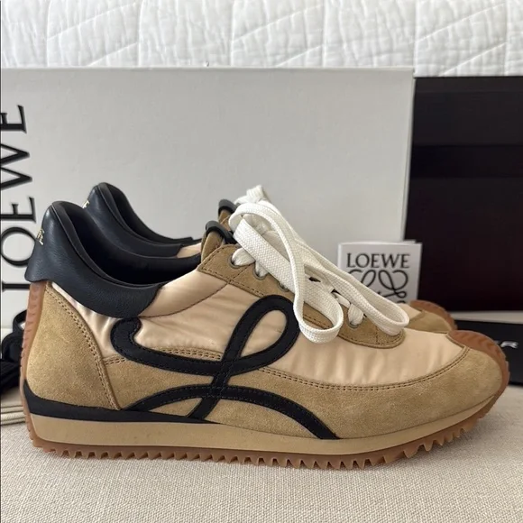 Loewe Tan and Black Women's Sneakers - Picture 9 of 12
